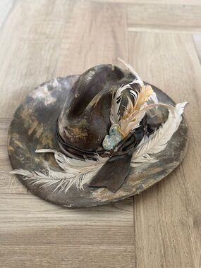 Custom Distressed Stetson Cowboy Hat